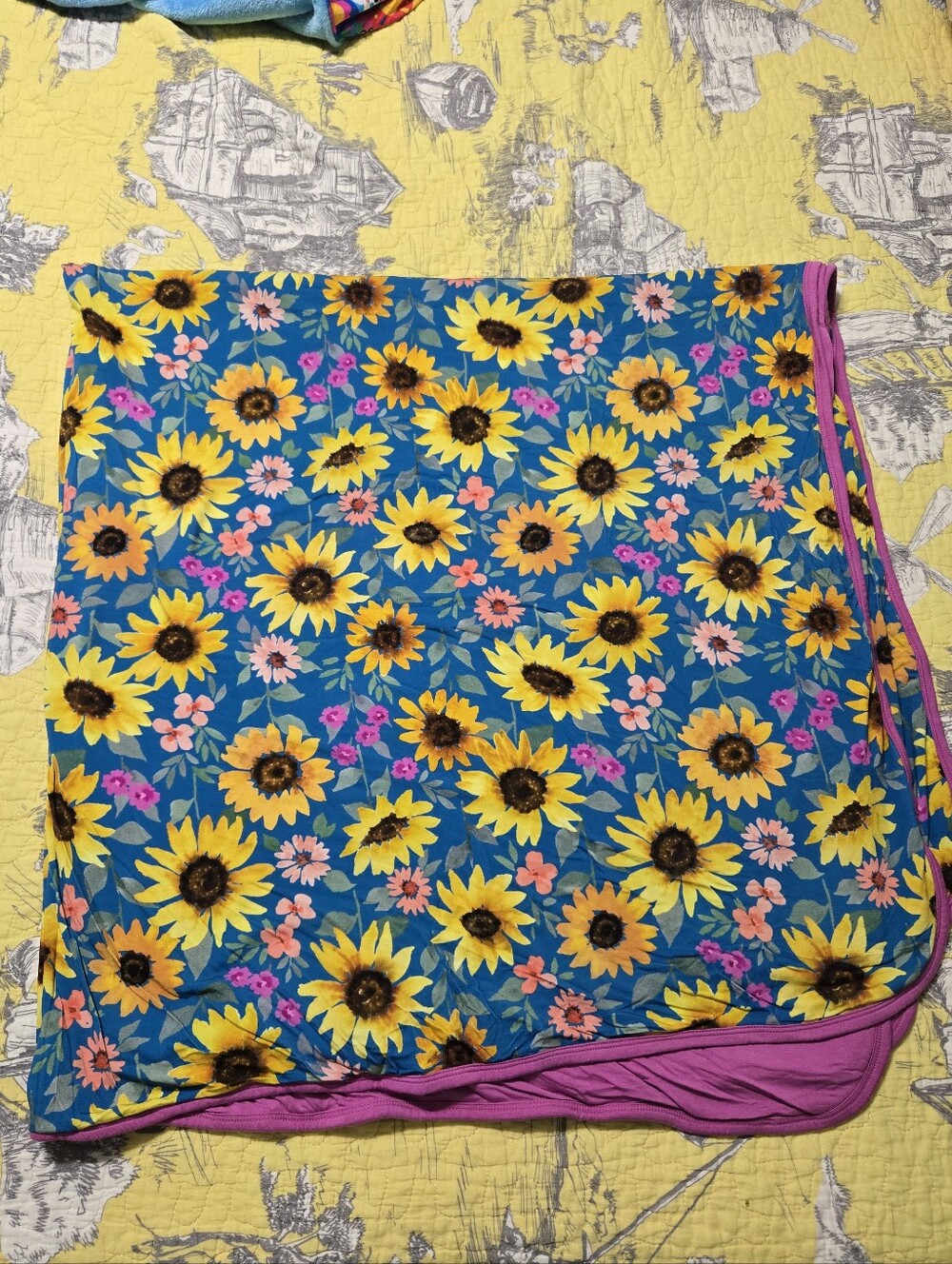 Little Sleepies Sunflower Fields Cloud
